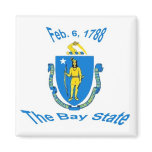 Massachusetts Flag Magnet