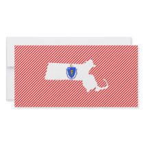 Massachusetts Flag Map photo cards