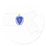 Massachusetts Flag Map