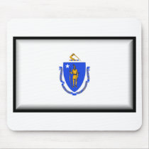 Massachusetts Flag mousepads