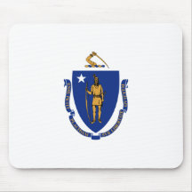 Massachusetts Flag Mousepad