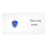 Massachusetts Flag Photo Greeting Card
