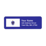 Massachusetts Flag Return Address Labels