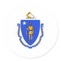 Massachusetts Flag stickers