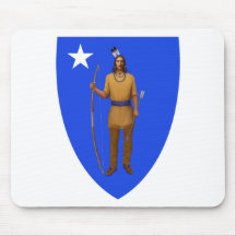 Massachusetts Flag Theme 01 Mouse Pad