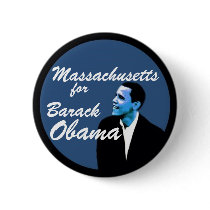 Massachusetts for Barack Obama buttons