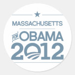 MASSACHUSETTS FOR OBAMA 2012.png Round Stickers