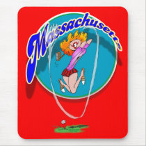 Massachusetts golf mousepad