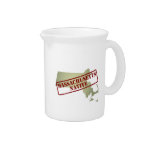 Massachusetts Native Stamped on Map Pitcher