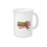 Massachusetts Native with Massachusetts Map Drink Pitchers