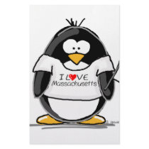 Massachusetts penguin stationery