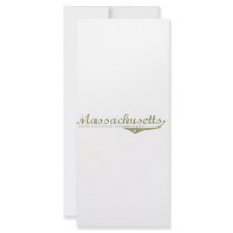 Massachusetts Revolution T-shirts Personalized Rack Card