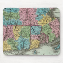Massachusetts Rhode Island And Connecticut Mouse Pad
