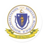 Massachusetts Seal Stickers