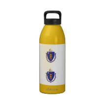 Massachusetts State Flag Liberty Bottle Drinking Bottle
