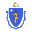 Massachusetts State Flag stickers by 1791dotus Massachusetts State Flag stickers