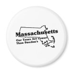 Massachusetts State Slogan Magnets