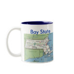 Massachusetts Symbols & Map mugs