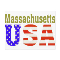 Massachusetts USA alpha postcards