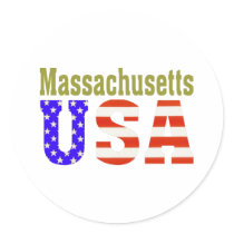 Massachusetts USA alpha stickers by All50States Massachusetts USA alpha stickers