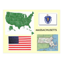 Massachusetts, USA Postcard