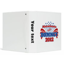 Massachusetts with Romney 2012 3 Ring Binder