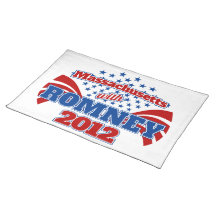 Massachusetts with Romney 2012 Place Mat