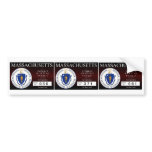 Massachusetts Zombie Hunting Permit Bumper Stickers