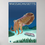 MassachusettsCuttlefish Scene Posters