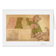 MassachusettsPanoramic MapMassachusetts Greeting Cards