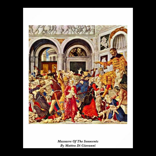 Massacre Of The Innocents By Matteo Di Giovanni Poster