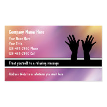 Massage Business Cards