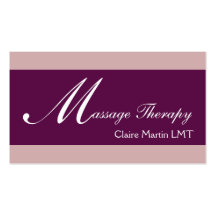 Massage Business Cards