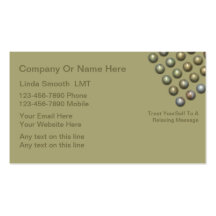 Massage Business Cards
