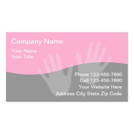 Massage Business Cards (front side)