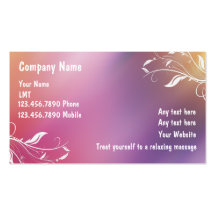 Massage Business Cards