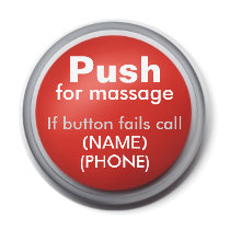Massage_Button Magnet by GotMassage Massage_Button Magnet