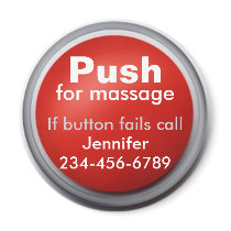 Massage Button Magnet by GotMassage Massage Button Magnet