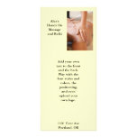 Massage hands on back personalized rack card