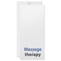 Massage is therapy rack cards