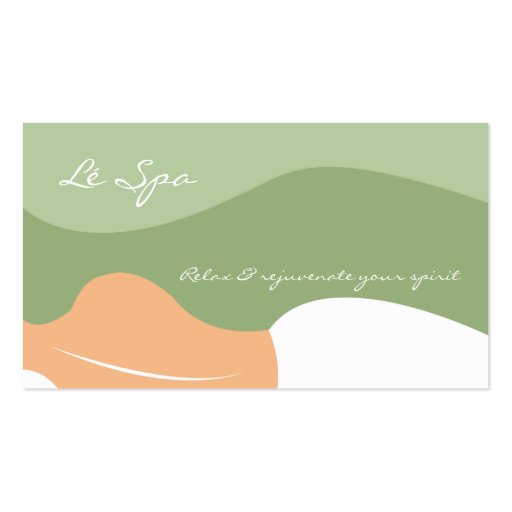 MASSAGE SPA RELAX BUSINESS CARDS (front side)