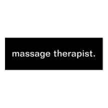Massage Therapist Business Card