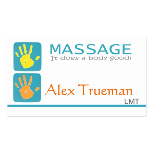 Massage Therapist Business Card