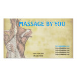 Massage therapist business card template
