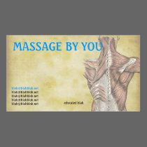 Massage therapist business card template business cards