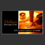 Massage Therapist, Clinic, Wellness Business Card business cards