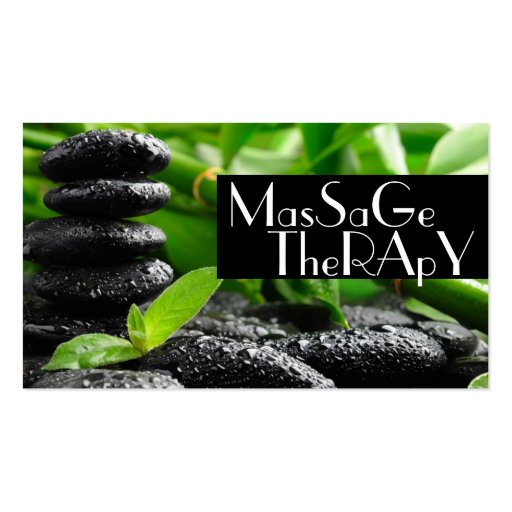 Massage Therapist  Clinic Wellness Health Business Cards
