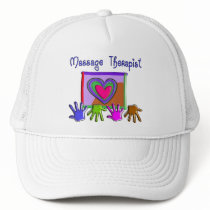 Massage Therapist Funky Artsy Design Gifts Trucker Hats