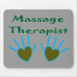 Massage Therapist Heart Hands Gifts Mouse Pad