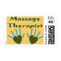 Massage Therapist Heart Hands Gifts postage